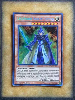 Yugioh Legendary Knight Critias DRL2-EN002 Secret Rare 1st Ed NM - Image 1