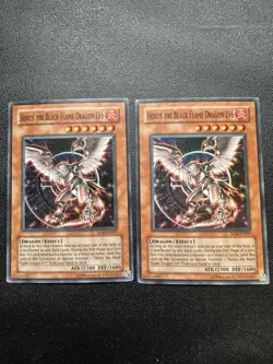 YuGiOh Horus the Black Flame Dragon LV6 SOD-EN007 x2 - Image 1