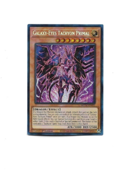 Yugioh Yu-Gi-Oh! Galaxy-Eyes Tachyon Primal MZTM-EN011 1st edition Secret Rare - Image 1