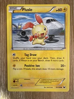Pokemon Dark Explorers Common Card Plusle 39/108 NM - Image 1