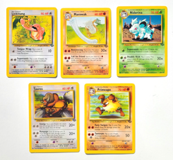 JUNGLE 5 Cards/lot Uncommon Non-Holo Vintage 1999 WOTC Pokemon LP - Image 1