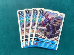 Coredramon EX3-018 Playset Draconic Roar Digimon Card Game x4 - Image 1