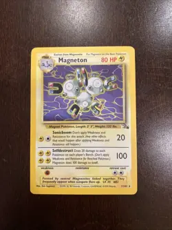 Magneton 11/62 Fossil Set Holo Pokemon Card - Image 1