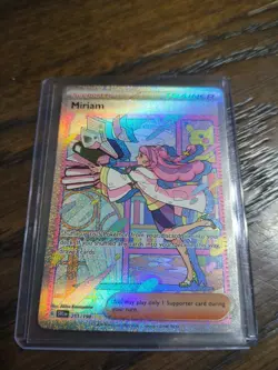 Pokemon TCG Miriam Scarlet & Violet Holo Special Trainer Card 251/198 Base Set - Image 1