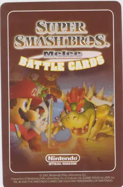 Sheik- 2001 Super Smash Bros. Melee Battle Card Magazine Exclusive - Image 2
