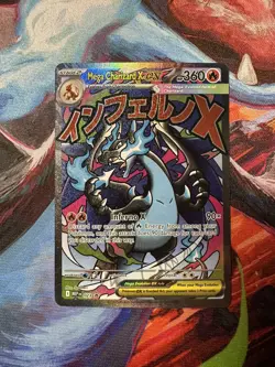 Mega Charizard X ex 023 Promo Card Mega Evolution Phantasmal Flames - Image 1