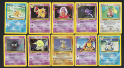 POKEMON TCG 1999 1ST EDITION- #L9 - LOT OF 10 BASE SET 2 CARDS - EX - Image 1