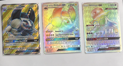 POKEMON LOT OF 3 2017 GX CRIMSON INVASION FULL ART HOLO CARDS - EX/MINT - Image 1