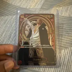 Shanks- OP09-004(SP) (Gold) His Will One Piece Card Game (English) Pack Fresh NM - Image 1