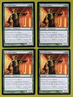 Tel-Jilad Fallen x4 Scars of Mirrodin 4x Playset Magic the Gathering MTG - Image 1
