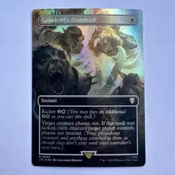 MTG Galadriel's Dismissal *BORDERLESS FOIL* #500 NM The Lord of the Rings - Image 1