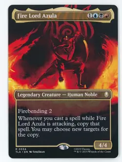 Fire Lord Azula #0334 Borderless MTG Avatar: The Last Airbender - Image 1