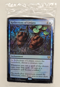 MTG Sealed promo pack - Reflections of Littjara Foil (KHM Bundle), plus 20 Lands - Image 1