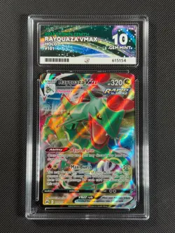 ACE 10 Rayquaza VMAX 101/159 HOLO Pokemon Card SWSH Crown Zenith GEM MINT - Image 1