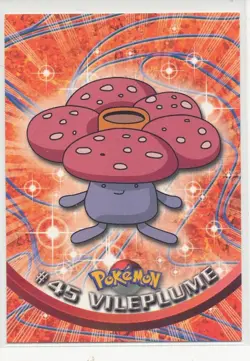 1999 Topps Pokemon #45 Vileplume TV Animation Edition - Image 1