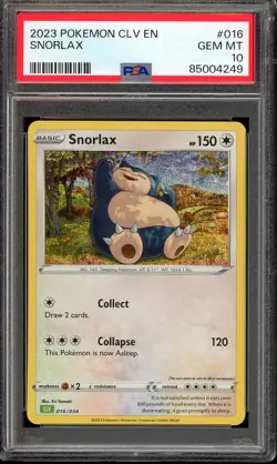 Pokemon Snorlax 016/034 Holo CLV Classic Collection Venusaur Deck - PSA 10 - Image 1
