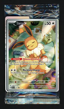 Eevee SVP EN 173 Pokemon Prismatic Evolutions Black Star Promo 2025 *SEALED* - Image 1