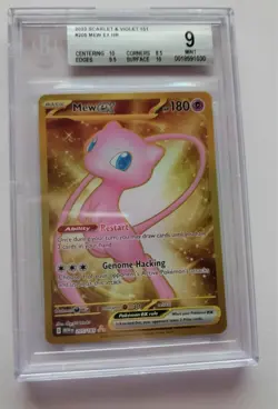2023 POKEMON MEW EN-151 #205 MEW ex HYPER RARE BGS 9 - Image 1