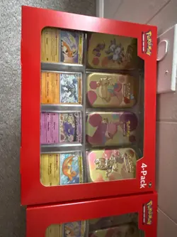 POKEMON TCG 151 TIN COLLECTION 4-PACK MINI TINS SAMS CLUB EXCLUSIVE SEALED - Image 3