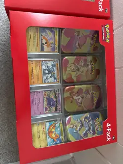 POKEMON TCG 151 TIN COLLECTION 4-PACK MINI TINS SAMS CLUB EXCLUSIVE SEALED - Image 4