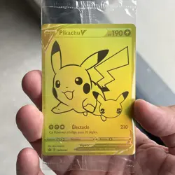 Carte Pokemon Pikachu Gold SWSH145 Celebration 25 Ans FR Scelle Neuf - Image 1