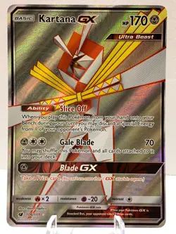 Pokemon Kartana GX 106/111 Crimson Invasion Sun & Moon FULL ART - Image 2