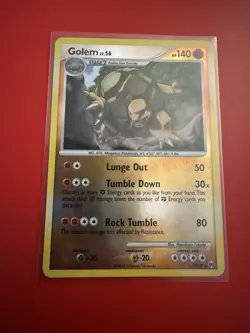 Pokemon TCG - Golem - 19/99 - Reverse Holo - Platinum Arceus - NM - Image 1