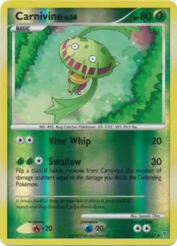 Pokemon - Carnivine - 53/147 - Uncommon - Reverse Holo - Supreme Victors - NM - Image 1
