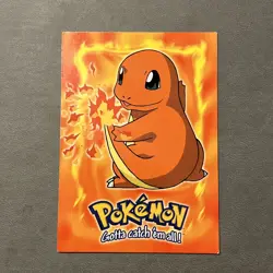 1998 Black Label Topps Pokemon The First Movie Charmander E4 of 12 Lightly play - Image 1