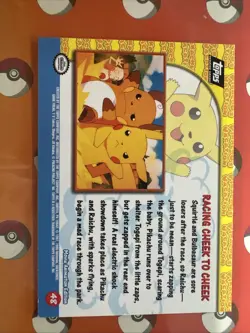 Pokemon TCG Racing Cheek to Cheek Pokemon Topps Pikachu's Vacation 48 - Image 2