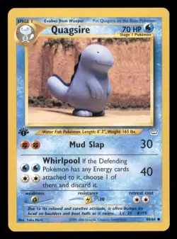 Quagsire 48/64 1st Edition Neo Revelation 2001 Pokemon - Image 1