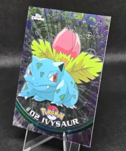 Ivysaur #2 Pokemon 2000 Topps Chrome - Series 1 (TV Animation) [Holo] - NM - Image 3