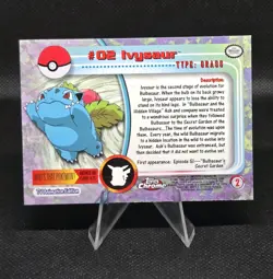 Ivysaur #2 Pokemon 2000 Topps Chrome - Series 1 (TV Animation) [Holo] - NM - Image 5