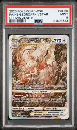 PSA 9 Hisuian Zoroark VSTAR GG56/GG70 Crown Zenith: Galarian Gallery Pokemon TCG - Image 1