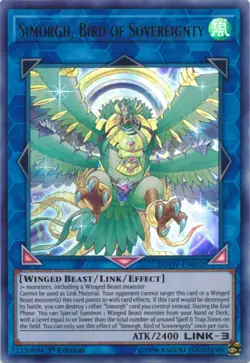 Yugioh - Simorgh, Bird of Sovereignty (Ultra Rare) (1st Edition) - DUOV-EN012 P - Image 1