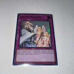 Yugioh! Solemn Warning Ultra Rare RA02-EN078 NM - Image 1