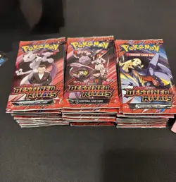 36 x DESTINED RIVALS Sealed BOOSTER PACKS (Box Lot) 10 Pokemon Cards Per Pack - Image 1