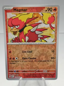 Magmar Reverse Holo 126/165 Scarlet & Violet 151 Pokemon Card - Image 1