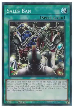 MP23-EN035 Sales Ban - Super Rare Card 1st Edition Mint Yugioh Card - Image 1
