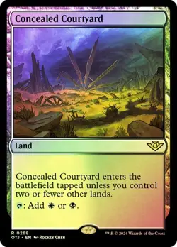 Concealed Courtyard (Foil) - OTJ Rare - MTG Magic Pack fresh - Image 1
