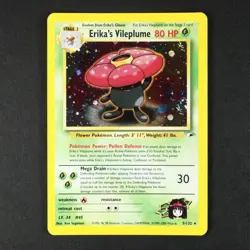 NM Erika's Vileplume 5/132 Gym Heroes Holo Rare Pokemon Card Vintage WOTC TCG - Image 1