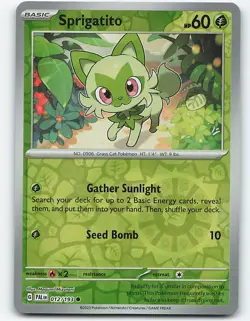 Sprigatito #012/193 Reverse Holo Pokemon Card SV02: Paldea Evolved - Image 1