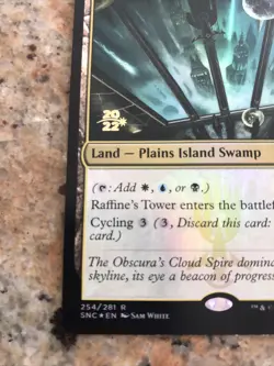 MTG Raffine's Tower Streets of New Capenna - PRERELEASE Promo Card - FOIL - Image 2