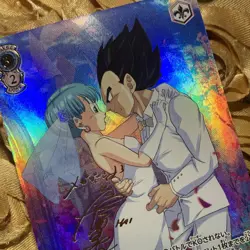 Bulma & Vegeta Dragon Ball Wedding Waifu Anime Holo Girl ACG Card Lovers - Image 5