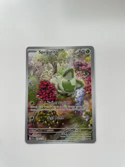 Pokemon TCG Sprigatito Scarlet & Violet Paldea Evolved Holo Card 196/193 NM - Image 1