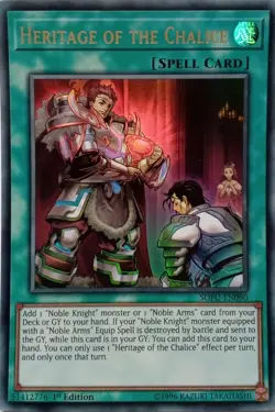 SOFU-EN090 HERITAGE OF THE CHALICE ULTRA RARE 1ST EDITION YuGiOh CARD - Image 1