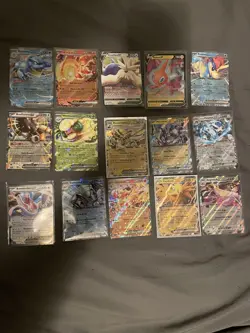 Pokemon Ex And V Lot Of 15 Full Art Cards Near Mint zapdos blastoise pikachu - Image 1