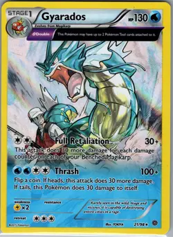 Gyarados 21/98 Reverse Holo XY - Ancient Origins - Pokemon Card - NM - Image 1