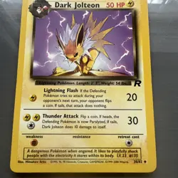 Dark Jolteon Team Rocket Set 38/82 Pokemon Card WOTC - Image 3