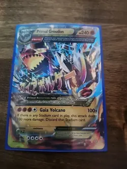 Primal Groudon EX Holo Rare Card OMEGA 86/160 XY Primal Clash - Image 1